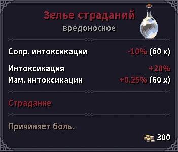 Зелья страданий