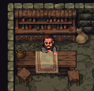 Брюкк за барной стойкой