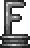Статуя буквы F в поставленном состоянии