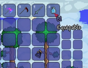 bl в инвентаре игрока.