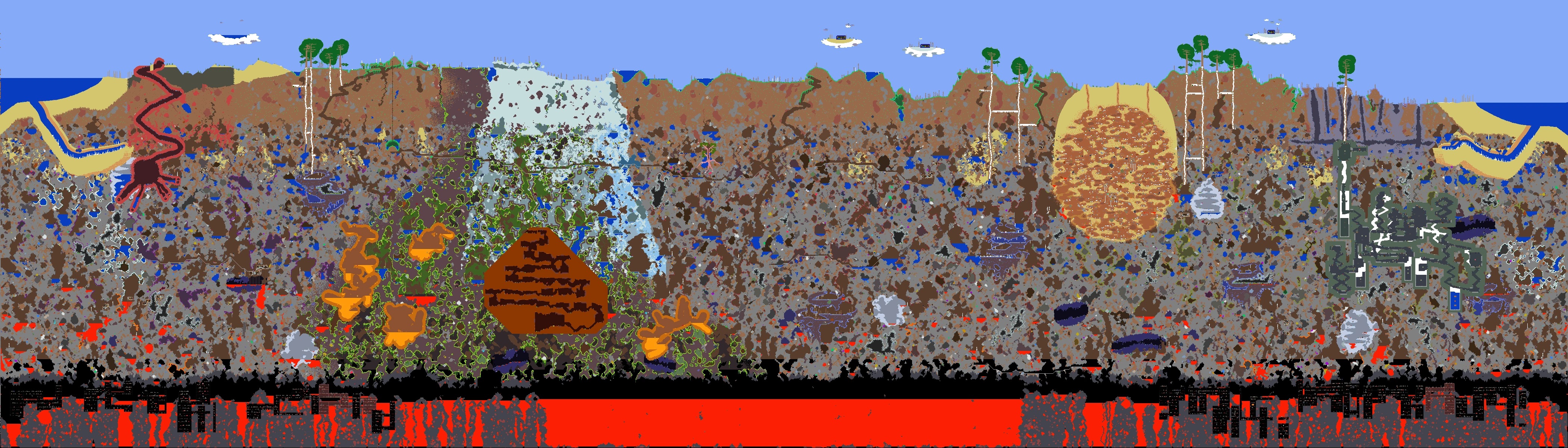 Карта  Пьяного мира.