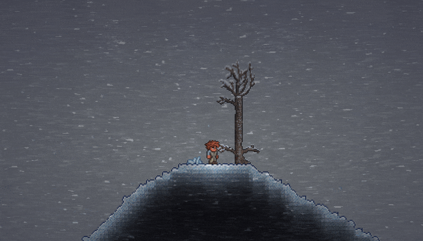 Визуальный эффект Снежной бури.