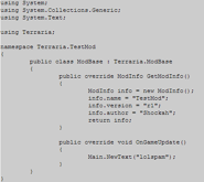 Пример кода на tAPI