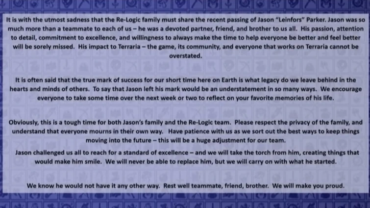 Прощание разработчиков