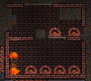 Разрушенный дом до обновления 1.0.6, которое поменяло внешний вид Разрушенных домов.