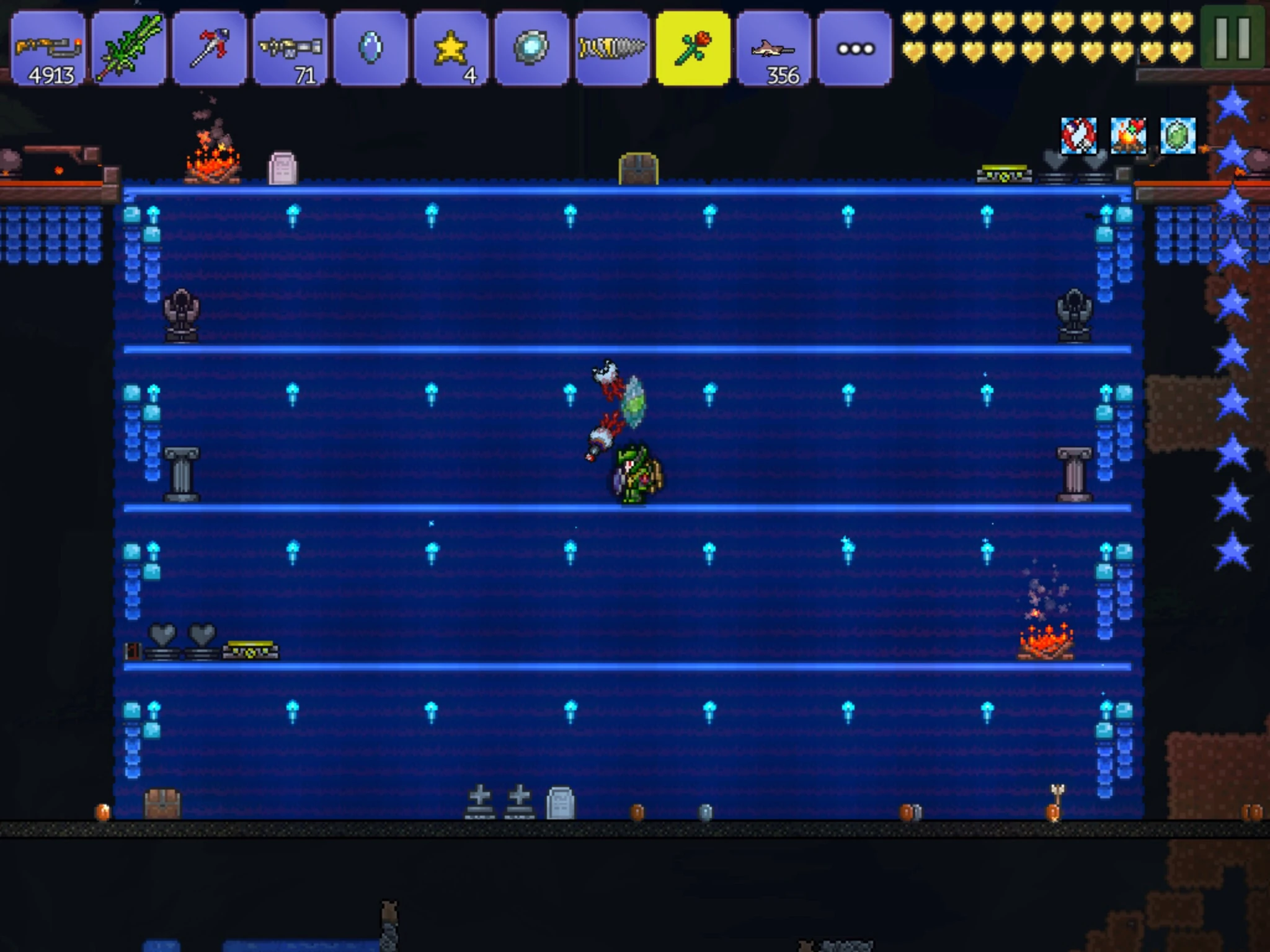 Универсальная арена из геля(внизу асфальт)