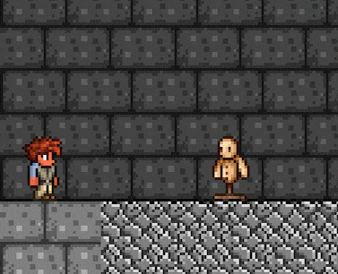 Анимация Святой, Кровавой и Нечестивой воды. Обратите внимание на изменение блоков в небольшой области на блоки соответствующего .