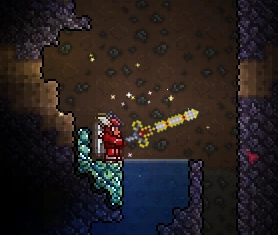 Экскалибур освещает местность