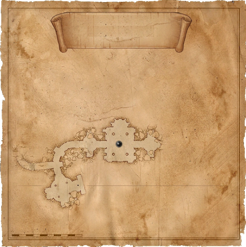 Карта склепа на берегу