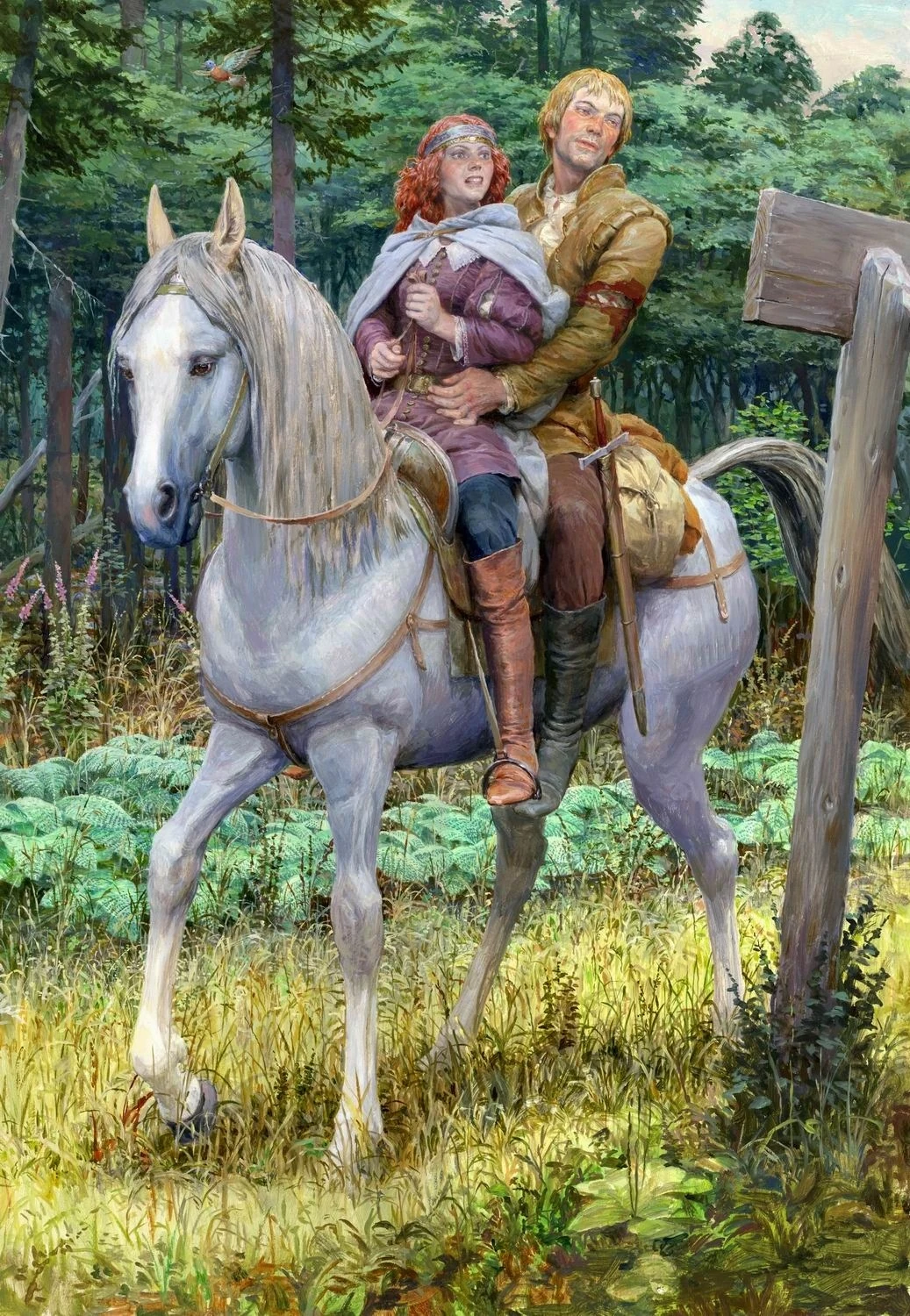 Корин и Висенна, иллюстрация Дениса Гордеева