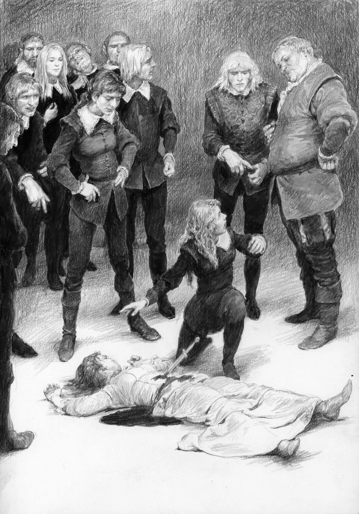 Смерть Лидии ван Бредевоорт, иллюстрация Дениса Гордеева