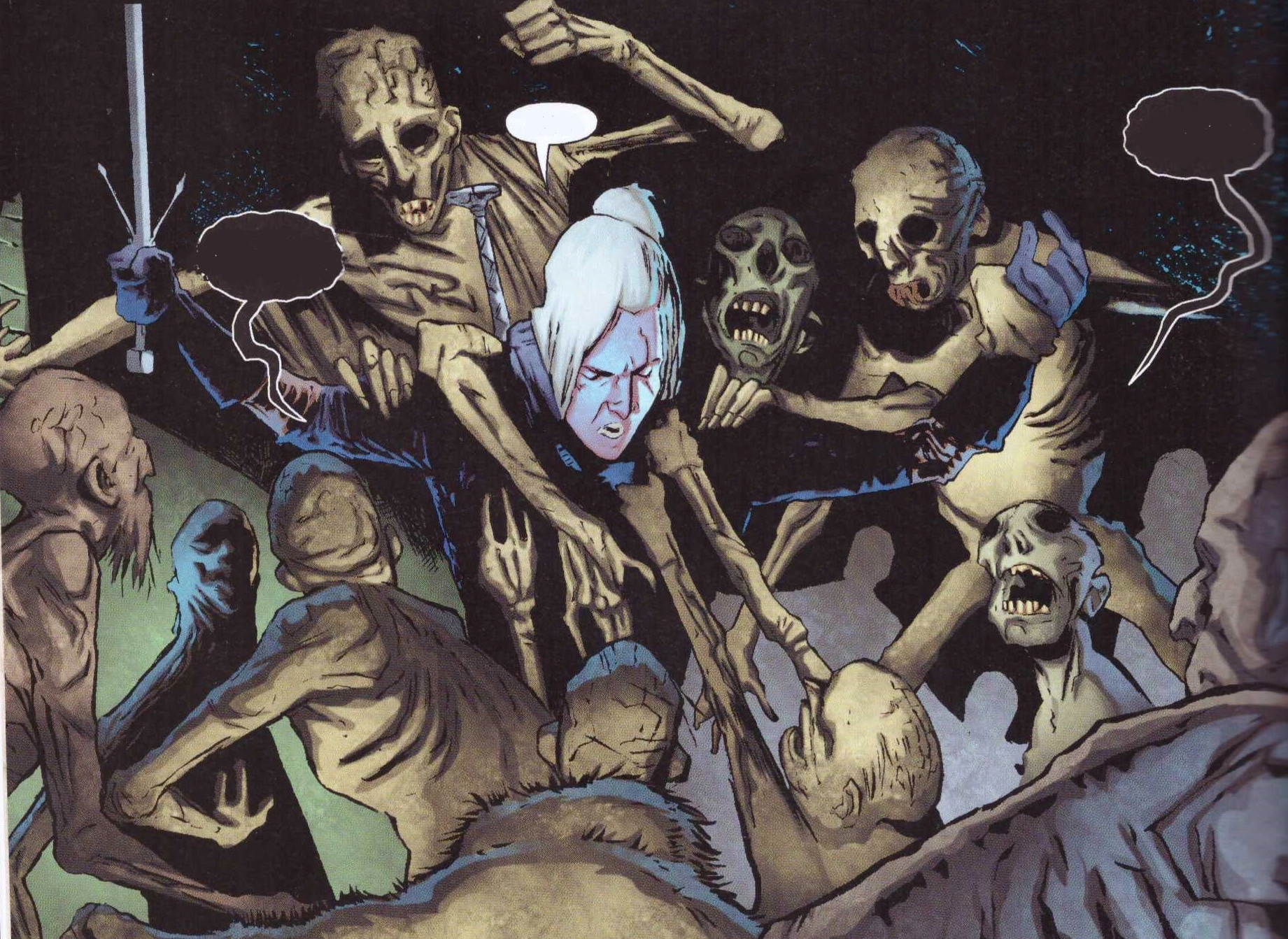 Зомби нападают на Геральта