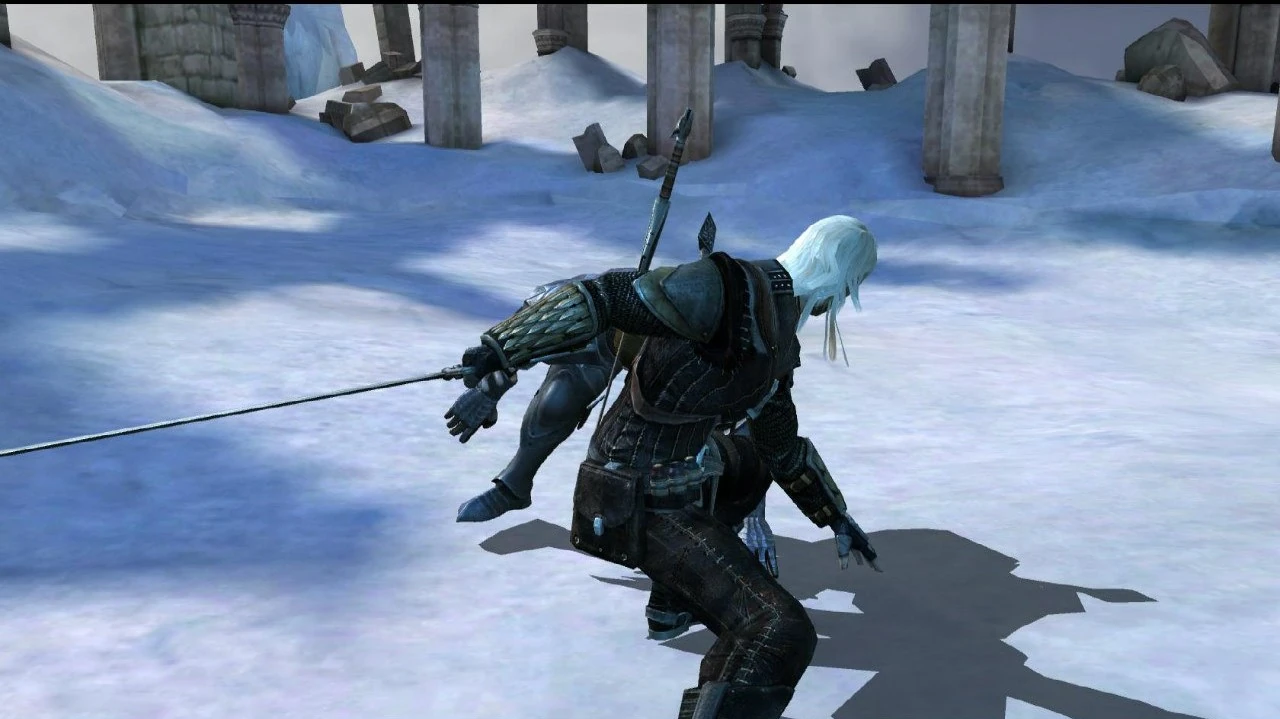 Геральт сражается с Великим магистром