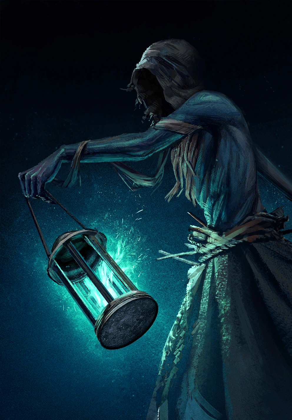 Призрак с фонарем,