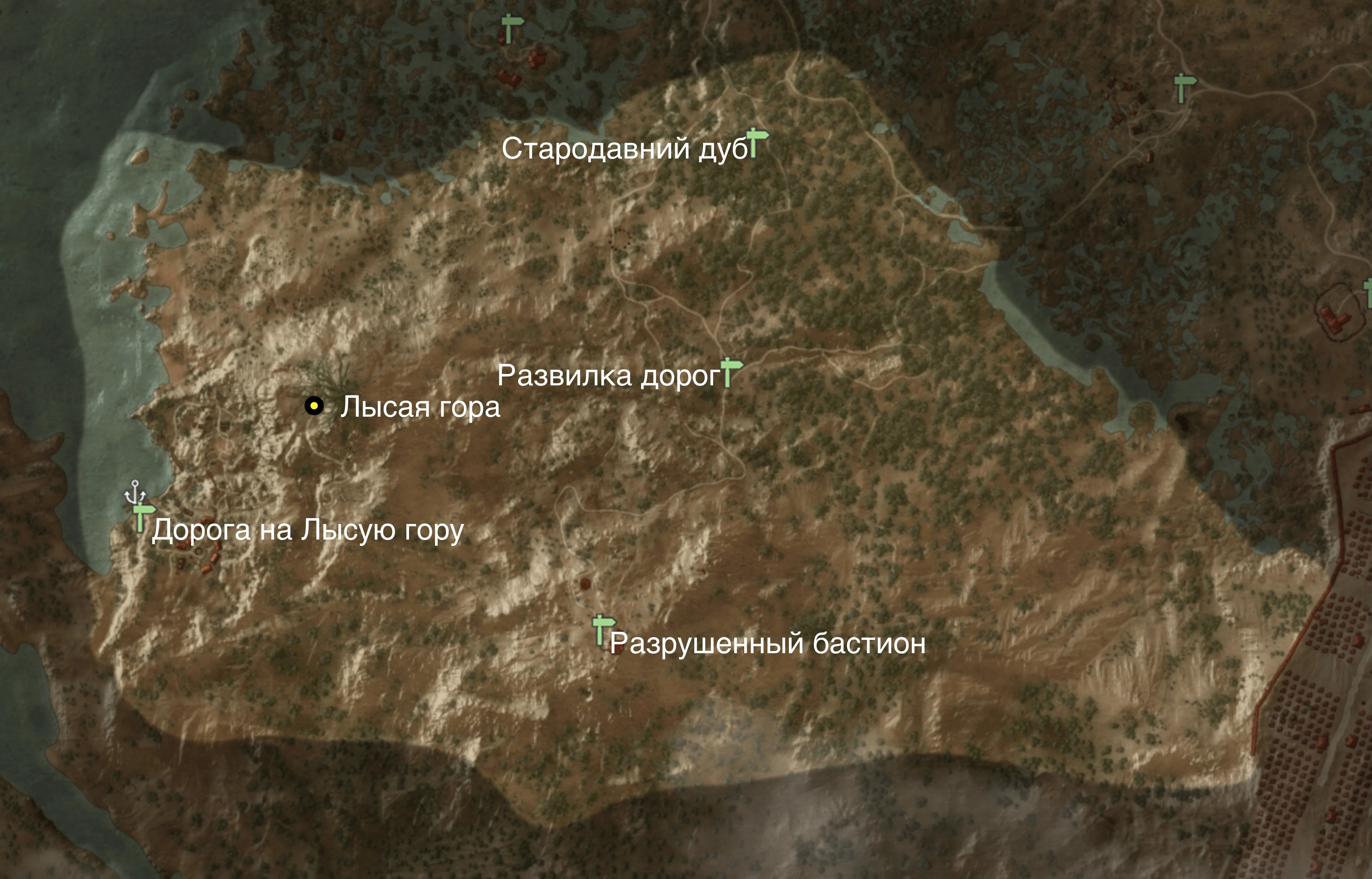 Лысая гора В3 карта