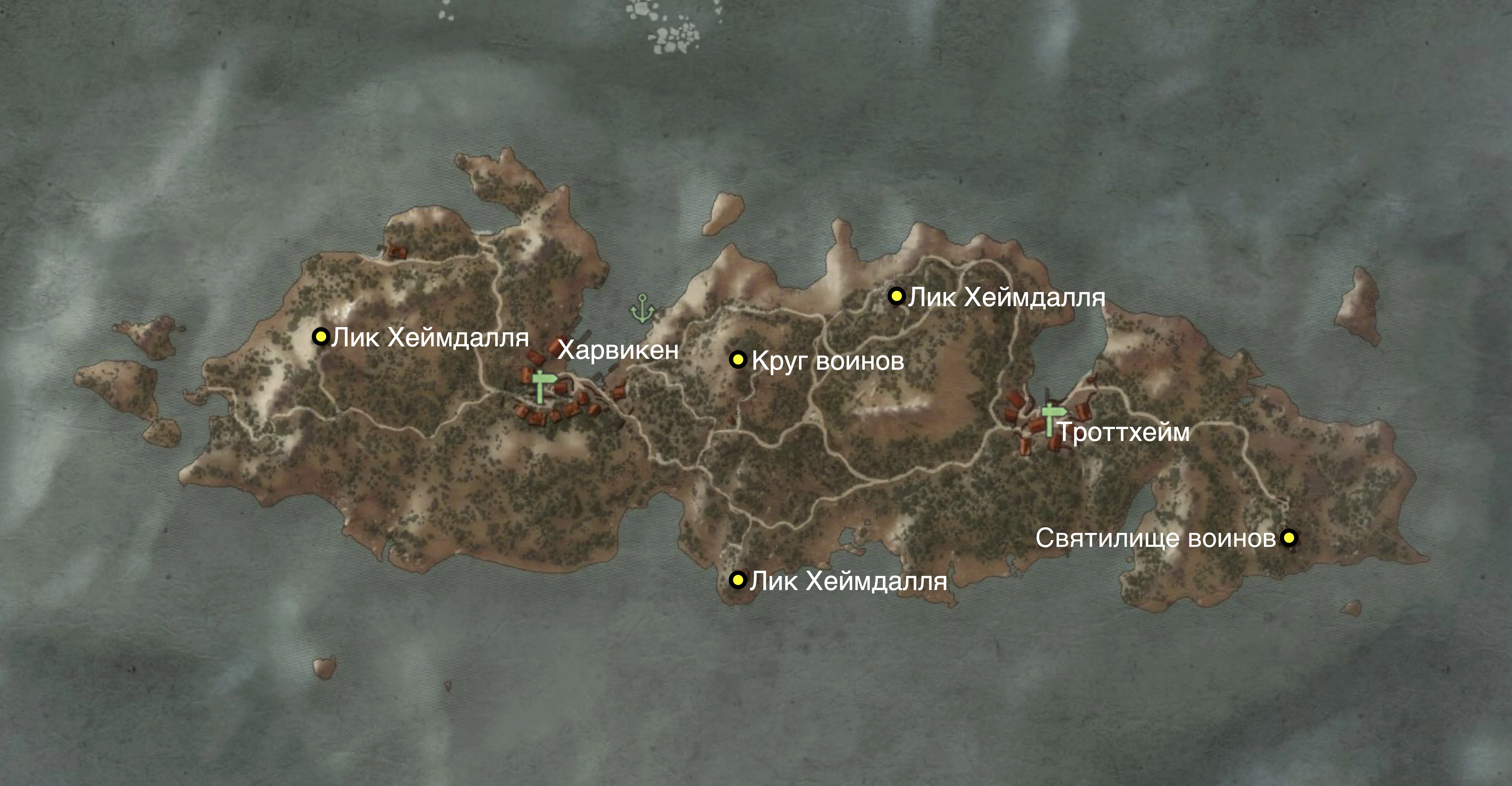 Фареры В3 карта