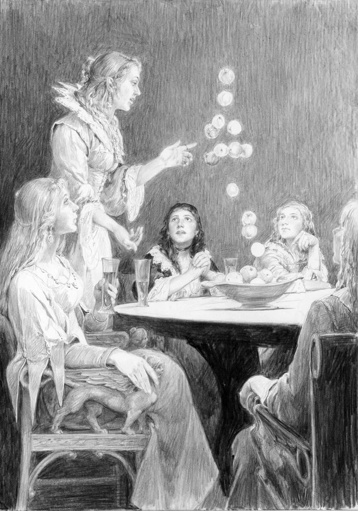 Ложа чародеек, иллюстрация Дениса Гордеева