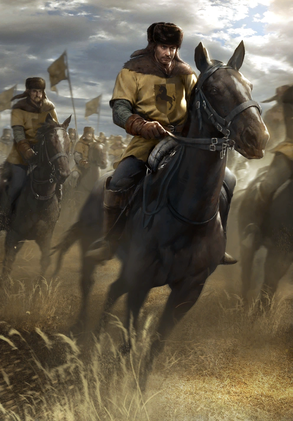 Gwent cardart Dun Banner Light Cavalry