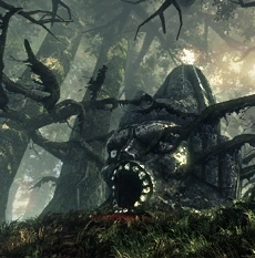 Статуя Вейопатиса в лесах Флотзама