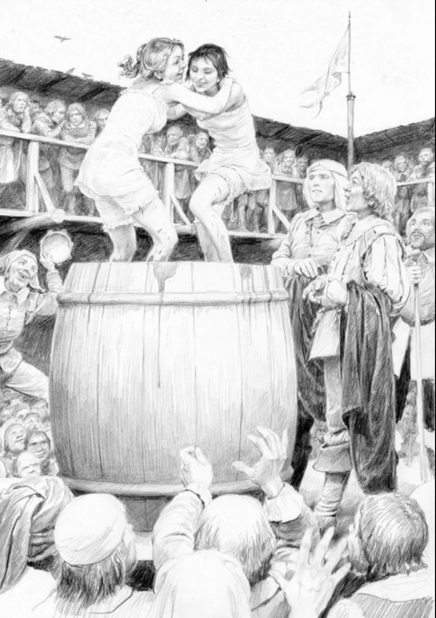 Праздник Бочки в Боклере, иллюстрация Дениса Гордеева