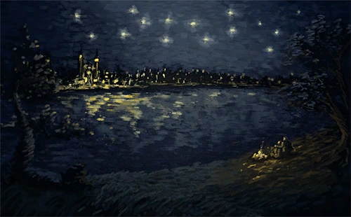 Звездная ночь над понтаром1В3