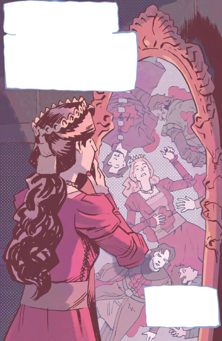 Аридея смотрит в Зеркало Нехалены, комикс «»