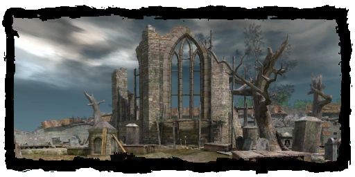 Places Cemetery ruined church