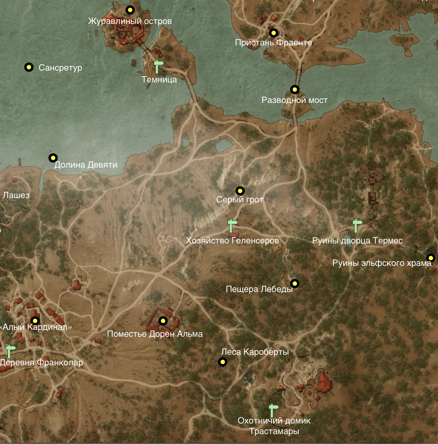 Леса Кароберты карта 2