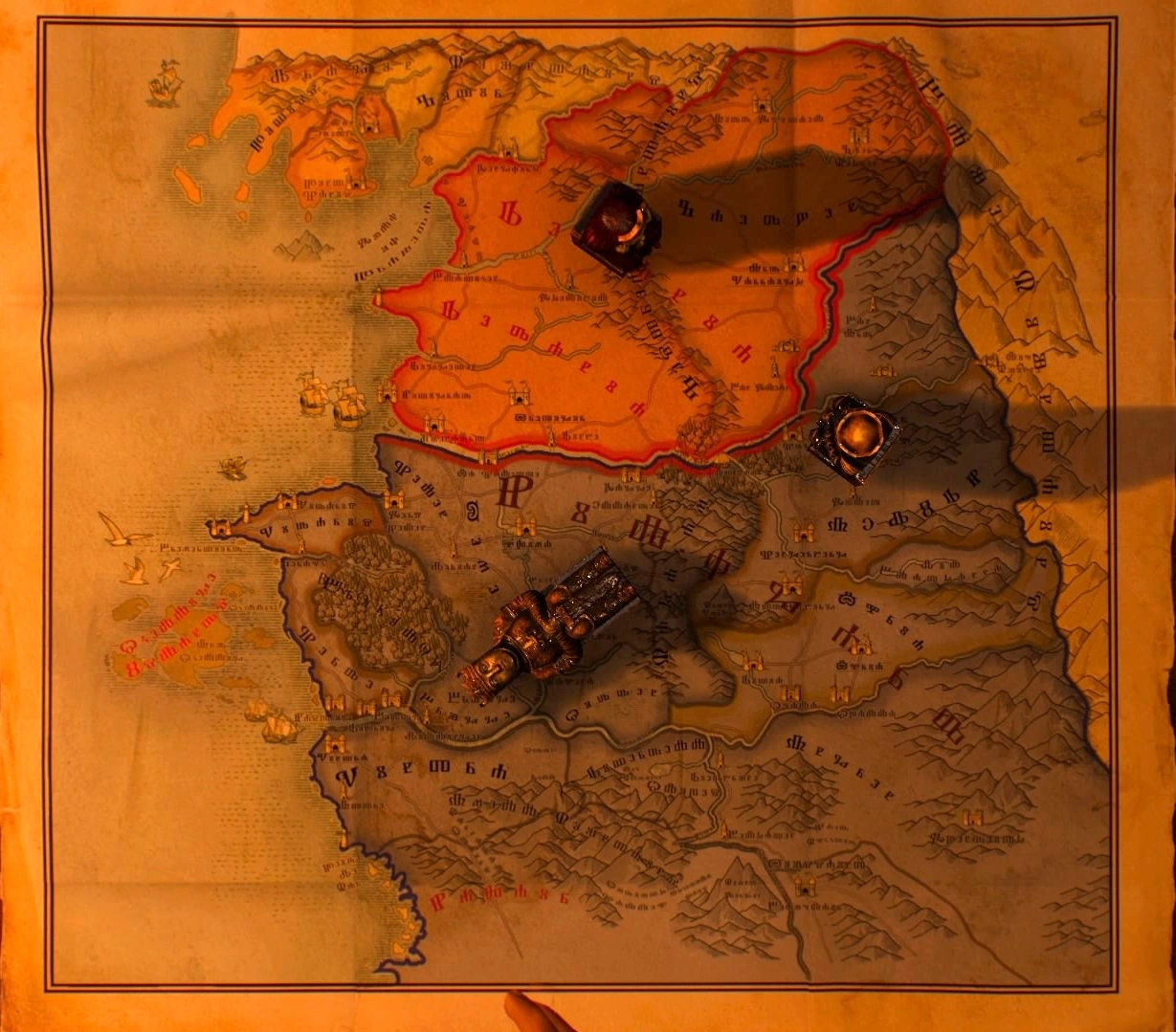 Политическая карта Севера в 1272 году, 