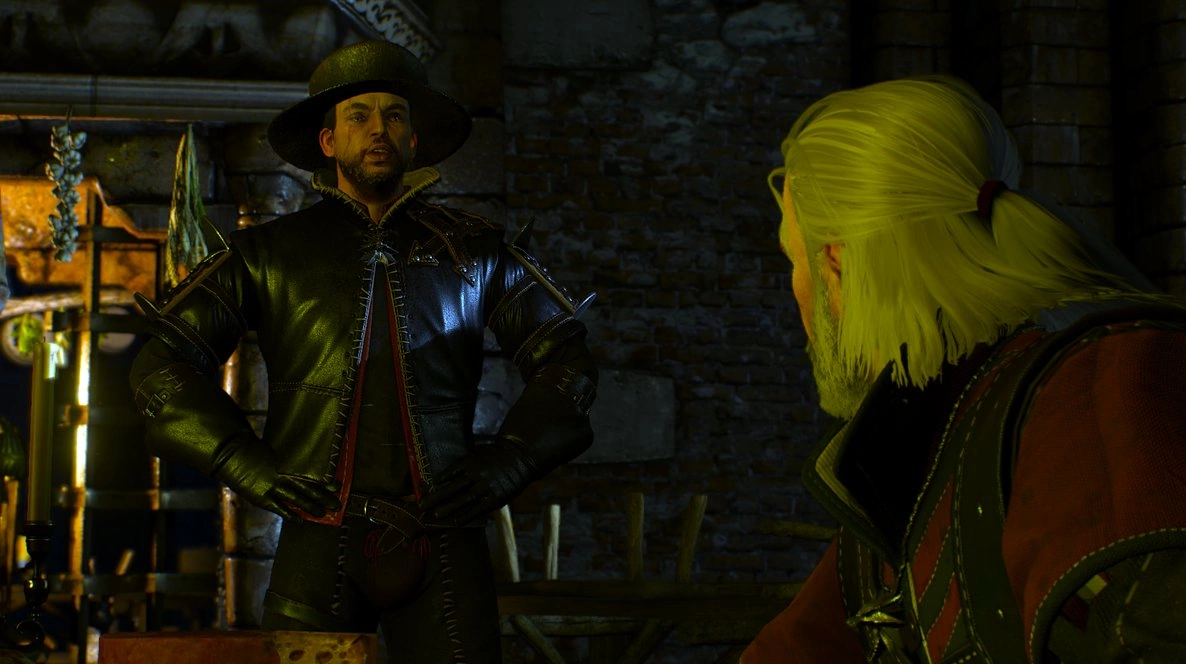 Ламберт во время застолья в Каэр Морхене