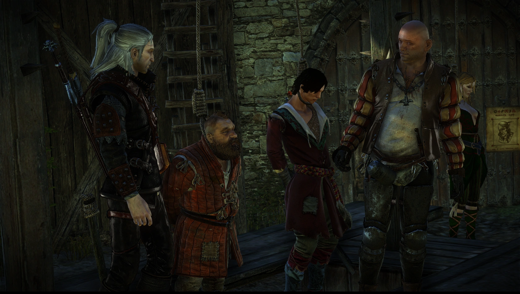 Золтан и Лютик на эшафоте