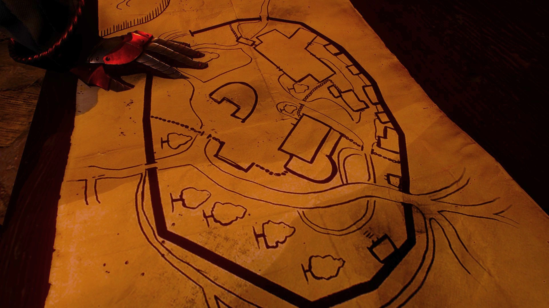 Карта с планом действий