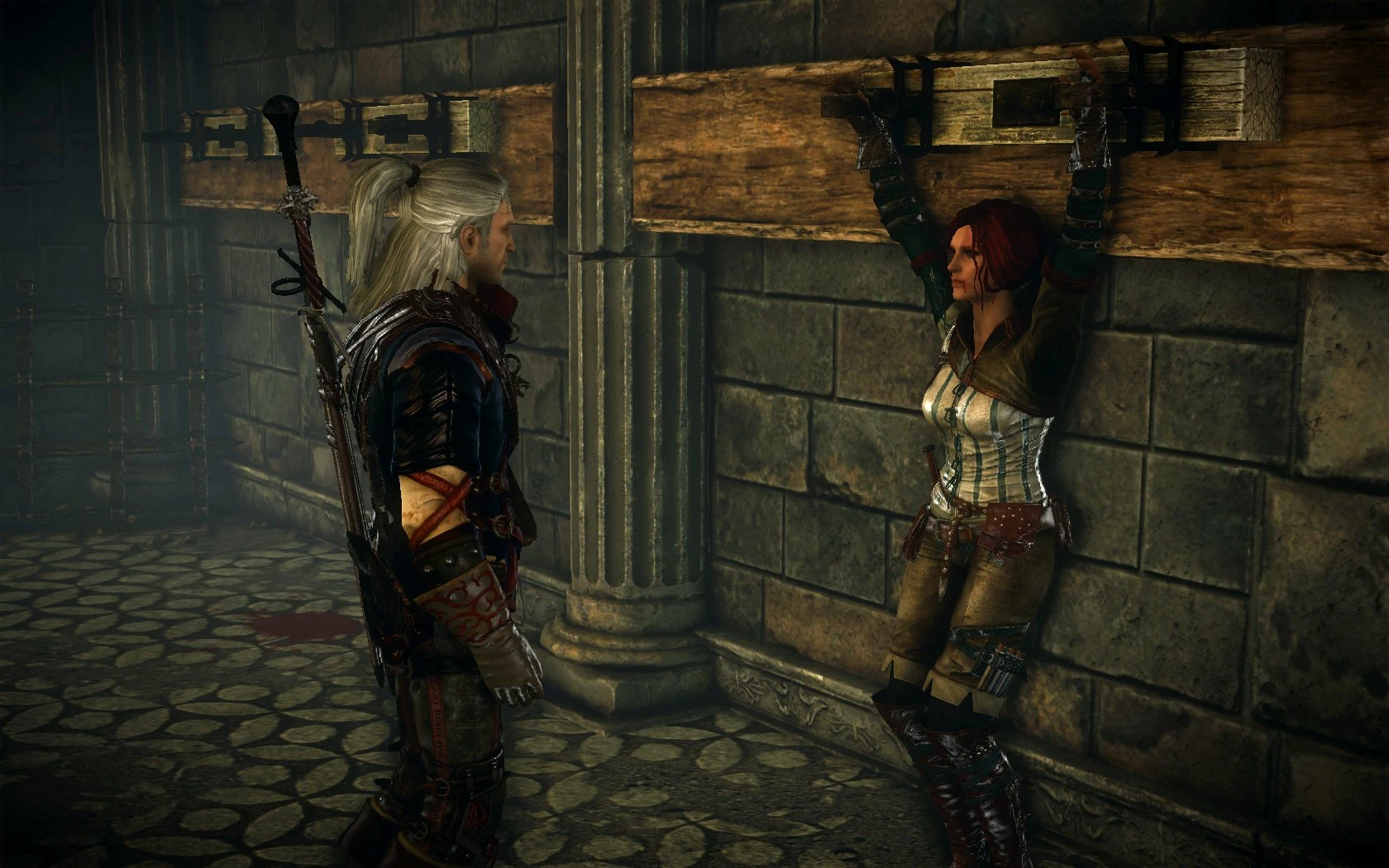 Геральт спасает Трисс