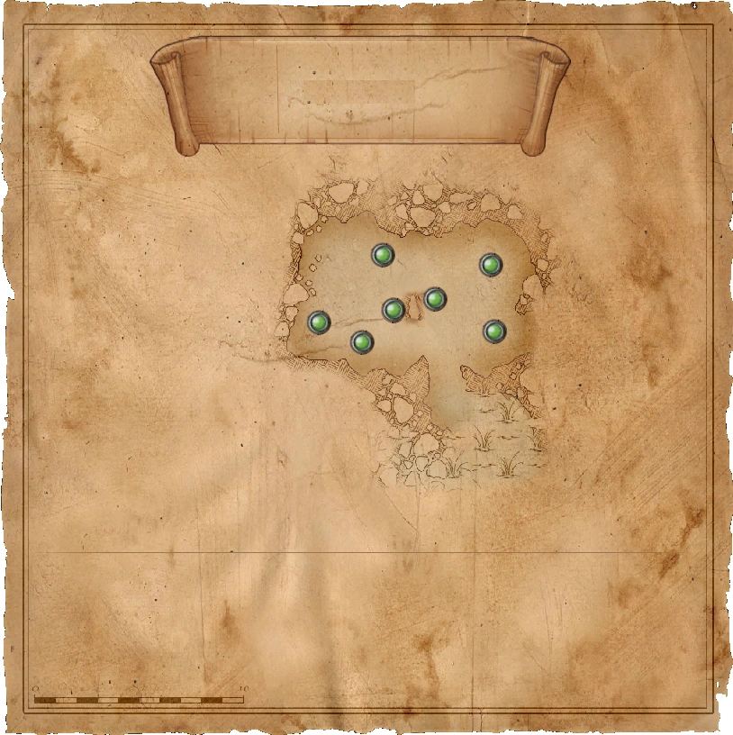 Карта пещеры под стенами