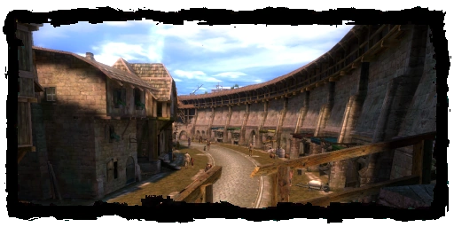 Places Alley along walls