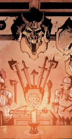 Интерьер поместья в комиксе «»