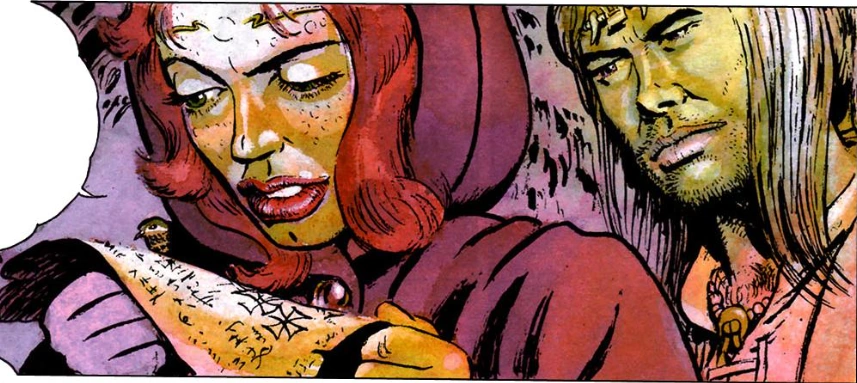 Корин и Висенна в убежище Фрегеналя, комикс «»