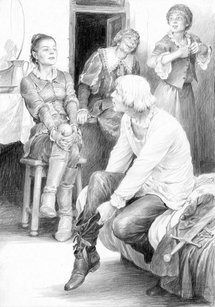 Филиппа в Оксенфурте, иллюстрация Дениса Гордеева