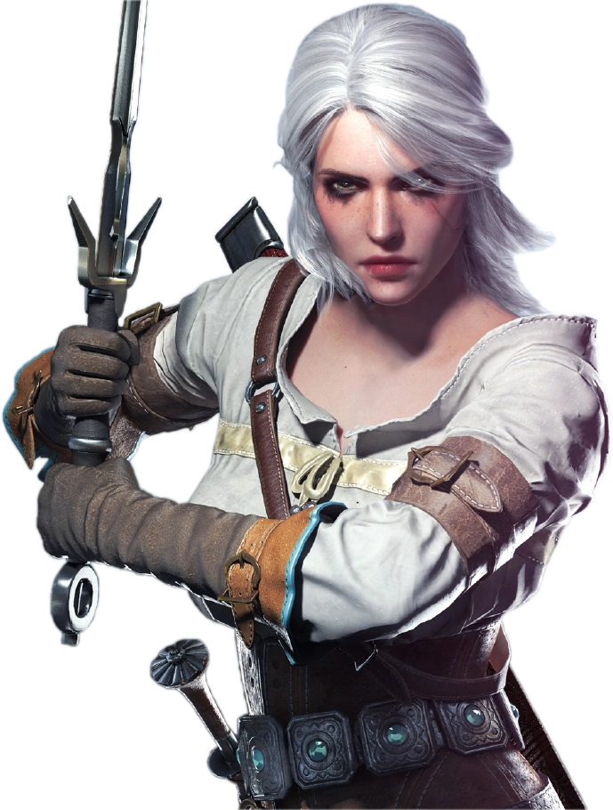 Цири с Ласточкой в игре