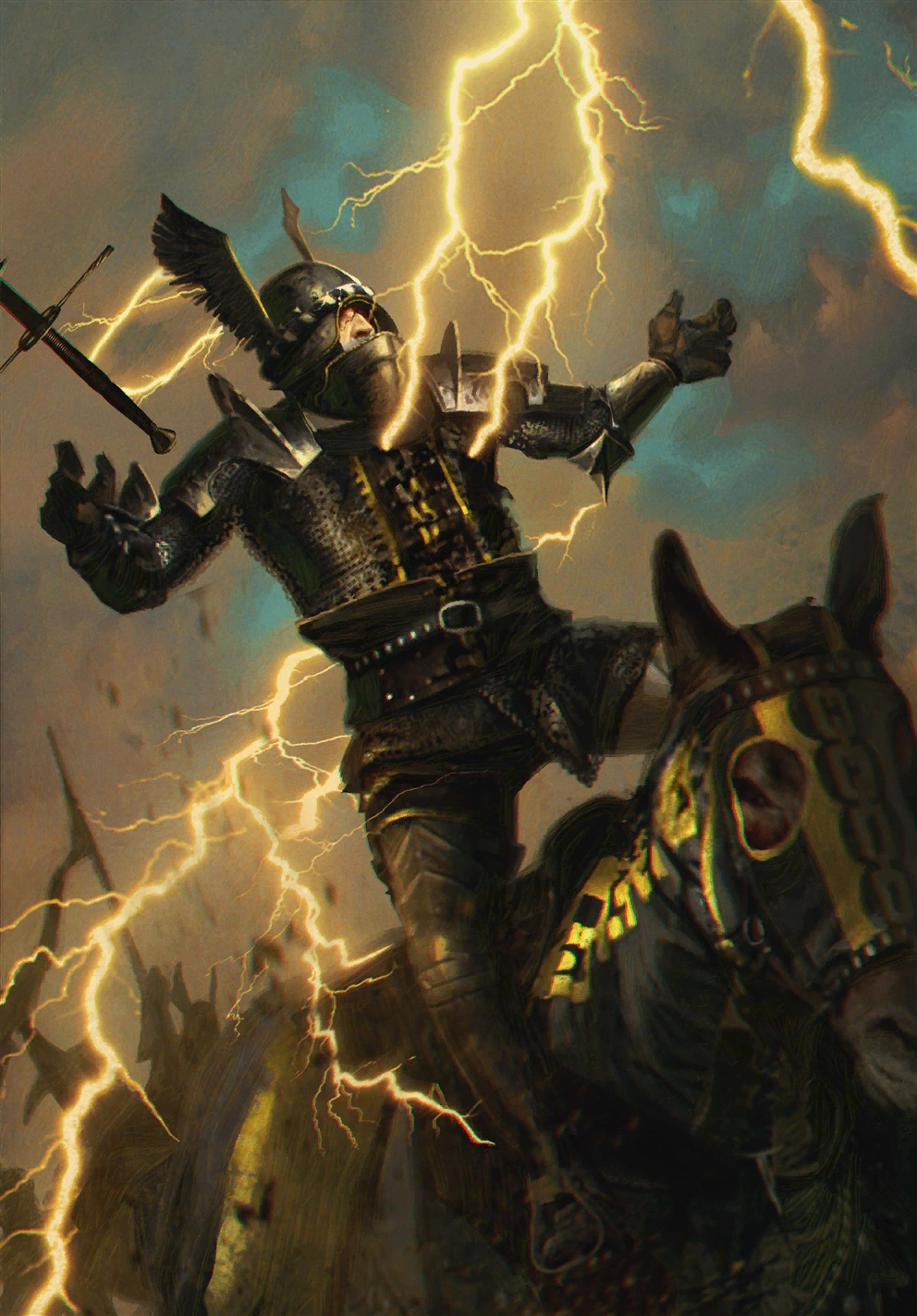 Gwent cardart Alzur Thunder