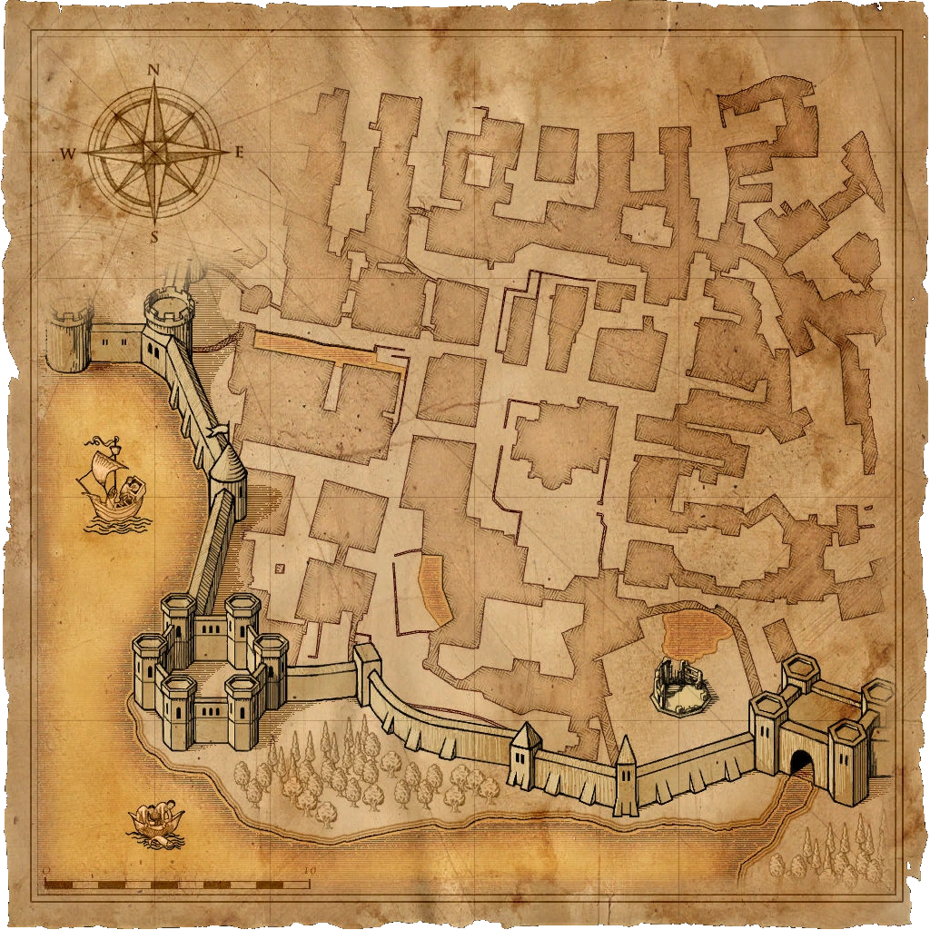 Map Vizima Temple Quarter