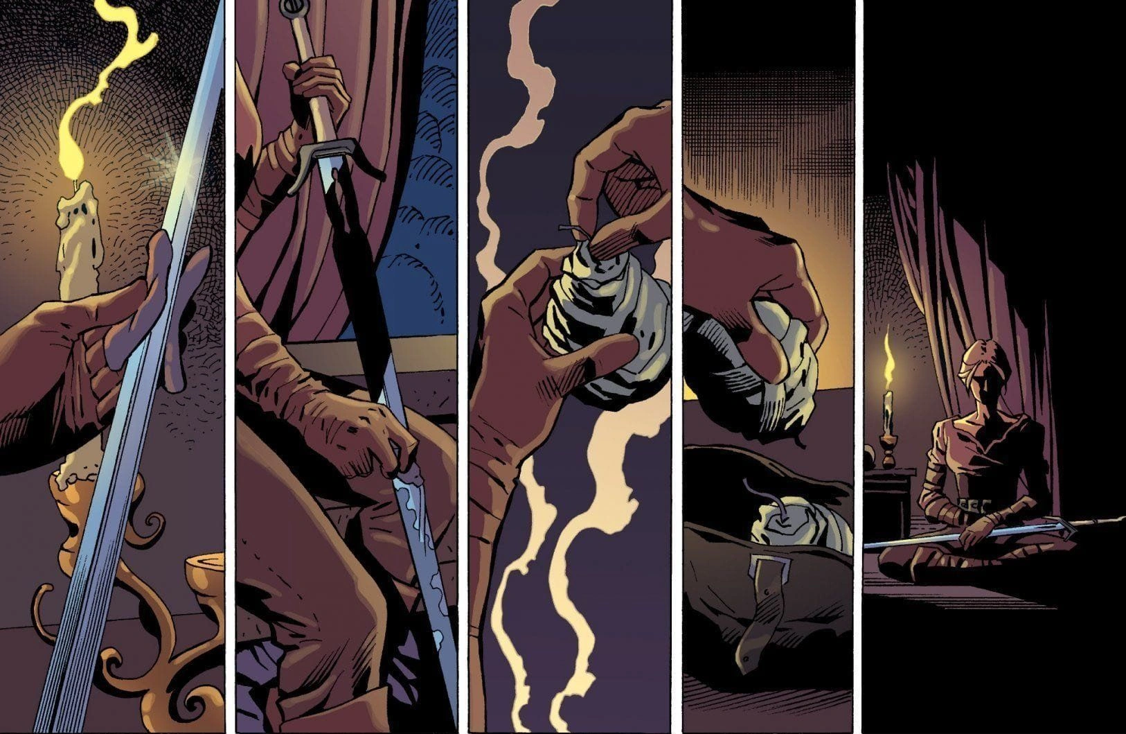 Подготовка к охоте на стрыгу в комиксе «»