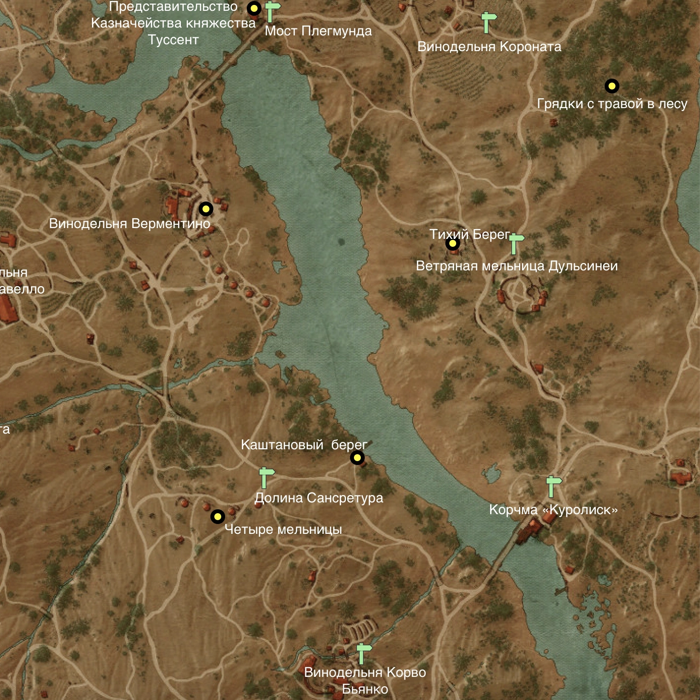 Долина Сансретура карта 1