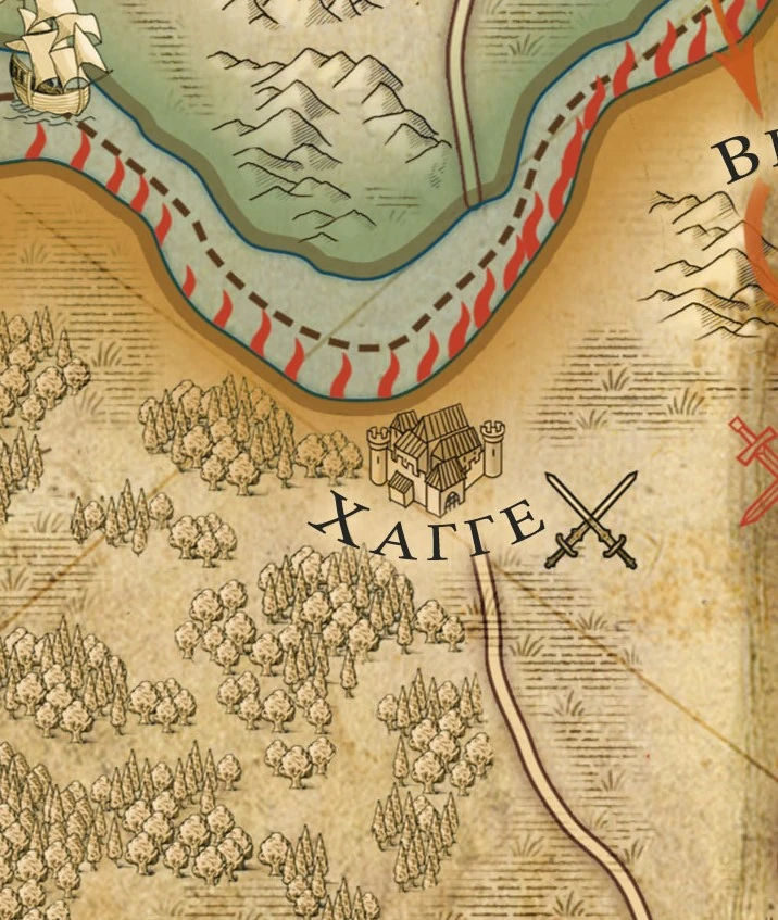 Хагга на карте