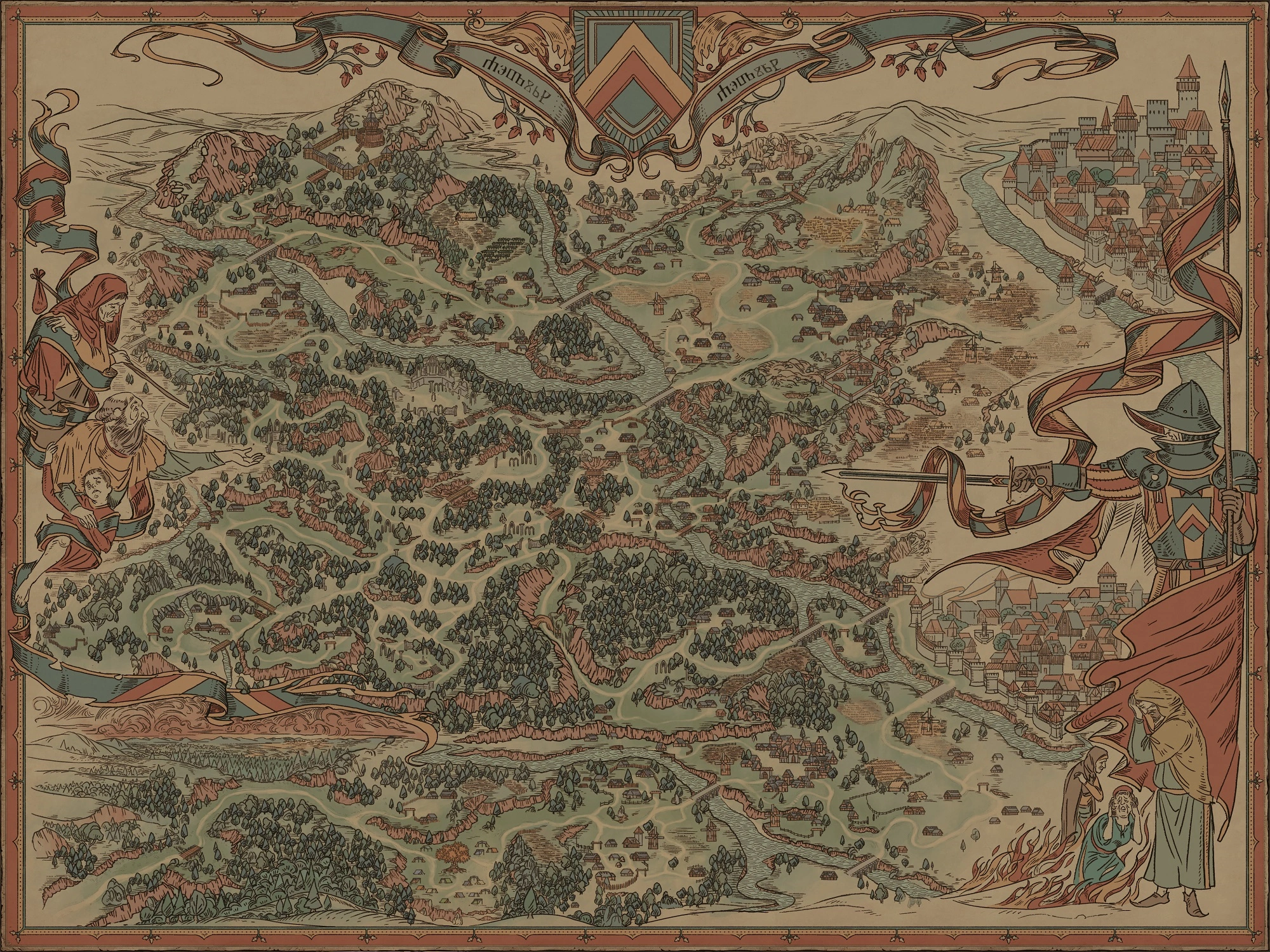 Карта Аэдирна