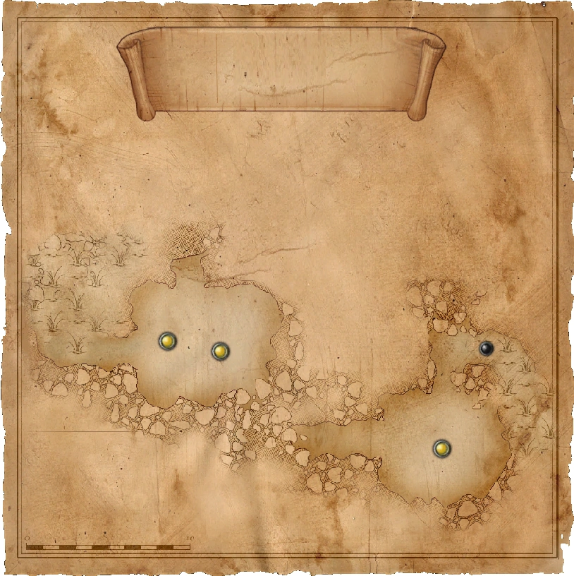 Карта пещеры на юге предместий