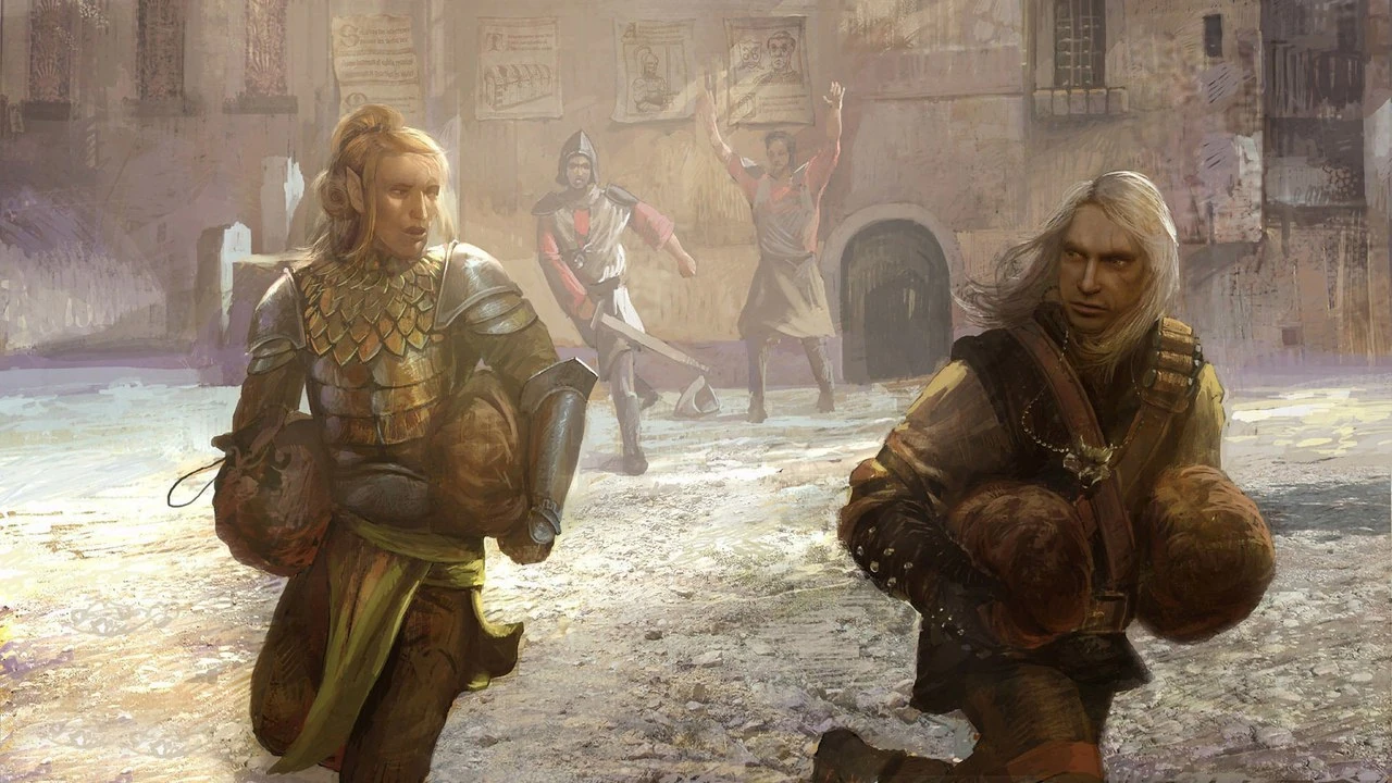 Геральт помог скоя'таэлям