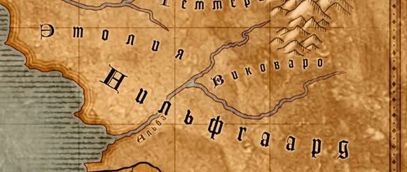Нильфгаард на карте