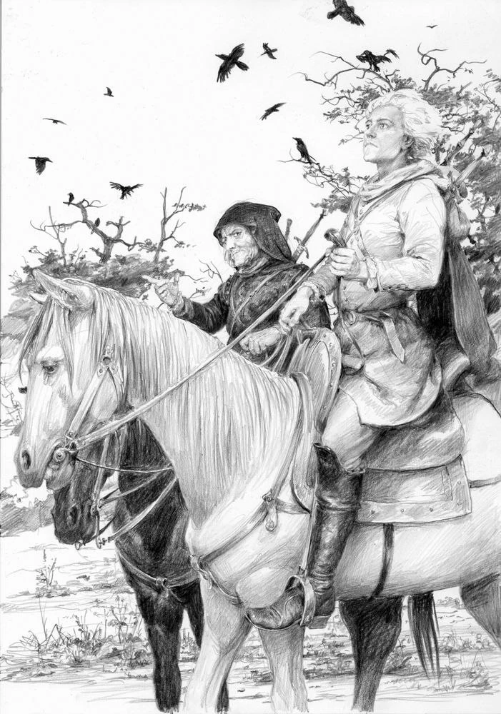 Геральт и Престон, иллюстрация Дениса Гордеева