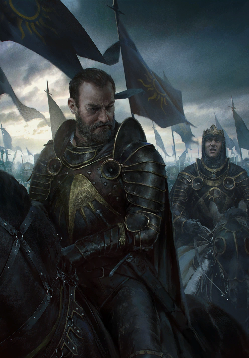 Узурпатор (слева) и Фергус вар Эмрейс (справа), 